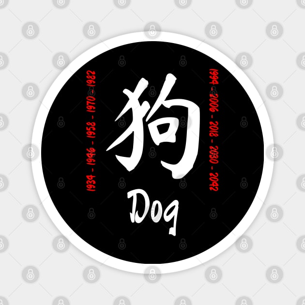 Year of the dog Chinese Character Magnet by All About Nerds